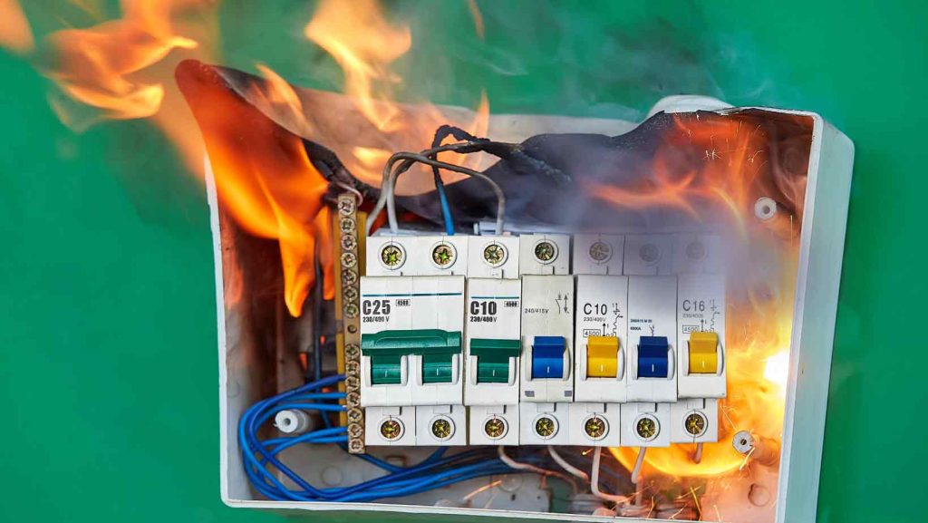 chậm điện cháy nổ